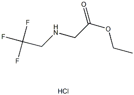 ethyl [(2,2,2-trifluoroethyl)amino]acetate hydrochloride Struktur
