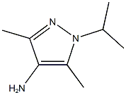 3,5-DIMETHYL-1-(PROPAN-2-YL)-1H-PYRAZOL-4-AMINE, , 结构式