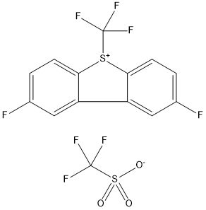 2,8-Difluoro-5-(trifluoromethyl)-5H-dibenzo[b,d]thiophen-5-ium Trifluoromethanesulfonate|2,8-二氟-5-(三氟甲基)-5H-二苯并[B,D]噻吩-5-鎓三氟甲磺酸盐