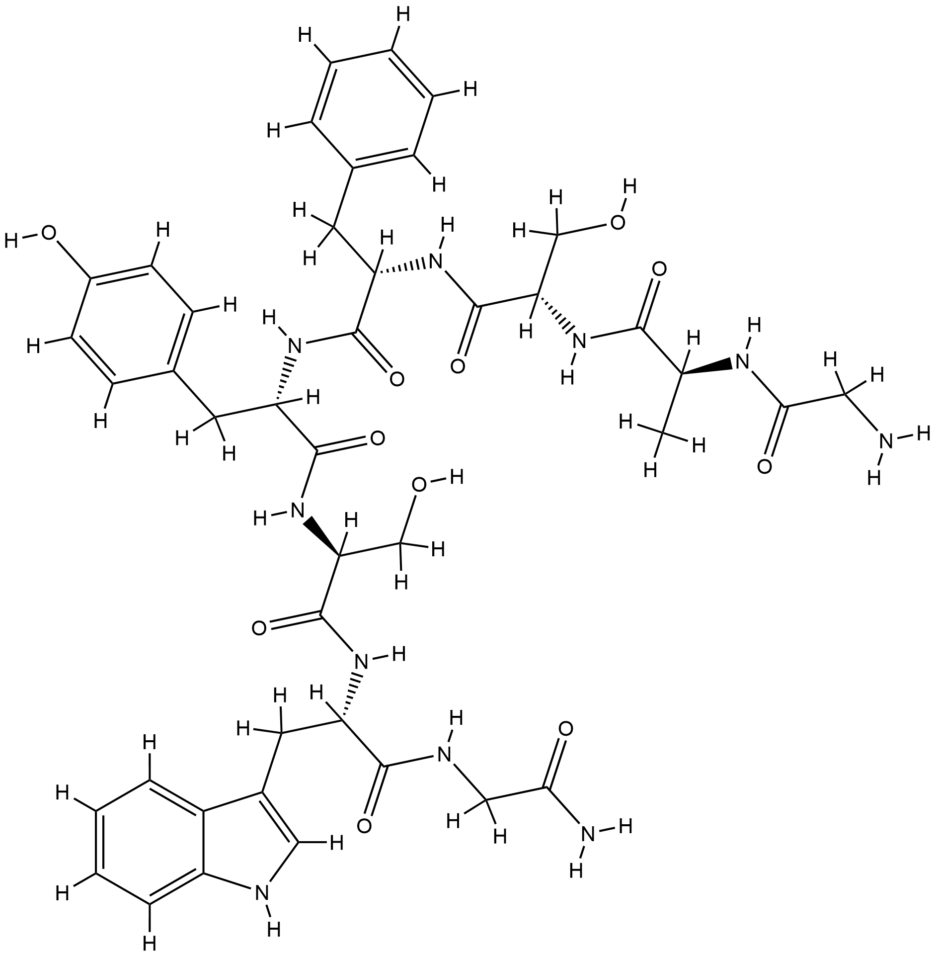 LEUCOKININ VIII Struktur