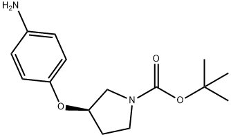(R)-1-BOC-3-(4-AMINOPHENOXY)-PYRROLIDINE Struktur