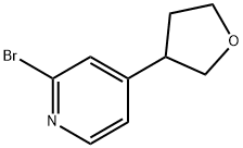 2-Bromo-4-(tetrahydrofuran-3-yl)pyridine Struktur