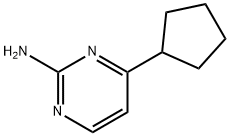 2-Amino-4-(cyclopentyl)pyrimidine Struktur