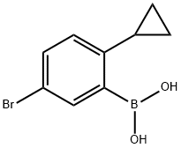 (5-bromo-2-cyclopropylphenyl)boronic acid Struktur