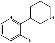 3-Bromo-2-(piperidin-3-yl)pyridine Struktur