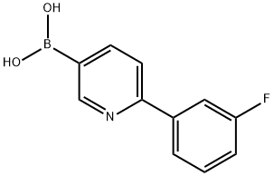 2-(3-Fluorophenyl)pyridine-5-boronic acid Struktur