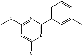 2-Chloro-4-(3-tolyl)-6-methoxy-1,3,5-triazine Struktur