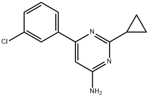4-Amino-2-cyclopropyl-6-(3-chlorophenyl)pyrimidine|6-(3-氯苯基)-2-环丙基嘧啶-4-胺