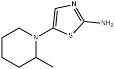 2-Amino-5-(2-methylpiperidino)thiazole Struktur