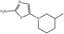 2-Amino-5-(3-methylpiperidino)thiazole Struktur
