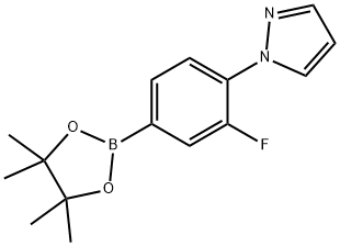 3-Fluoro-4-(1H-pyrazol-1-yl)phenylboronic acid pinacol ester Structure