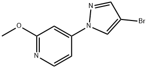 4-Bromo-1-(2-methoxy-4-pyridyl)pyrazole Struktur