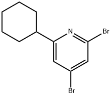 2,4-Dibromo-6-cyclohexylpyridine|