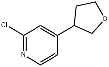 2-Chloro-4-(tetrahydrofuran-3-yl)pyridine Struktur