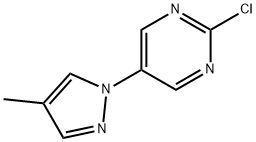 2-Chloro-5-(4-methyl-1H-pyrazol-1-yl)pyrimidine Struktur