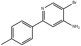 5-BROMO-2-(4-METHYLPHENYL)PYRIDIN-4-AMINE Struktur