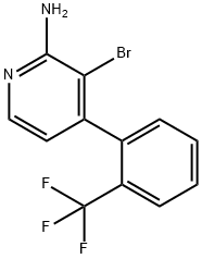 2-Amino-3-bromo-4-(2-trifluoromethylphenyl)pyridine Struktur