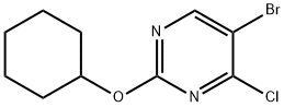 4-Chloro-5-bromo-2-(cyclohexyloxy)pyrimidine Struktur