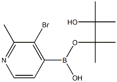 2-Methyl-3-bromopyridine-4-boronic acid pinacol ester Structure