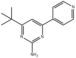 2-amino-4-(pyridin-4-yl)-6-(tert-butyl)pyrimidine Struktur
