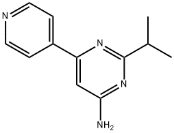 4-amino-2-(iso-propyl)-6-(pyridin-4-yl)-pyrimidine Struktur
