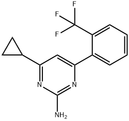 2-Amino-4-(2-trifluoromethylphenyl)-6-cyclopropylpyrimidine|