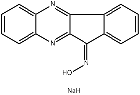11H-Indeno[1,2-b]quinoxalin-11-one oxime sodium salt Structure