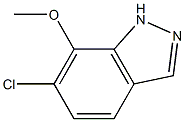 6-chloro-7-methoxy-1H-indazole, 1427369-59-2, 结构式