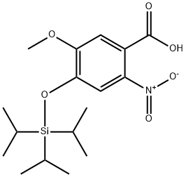 5-methoxy-2-nitro-4-[[tris(1-methylethyl)silyl]oxy]Benzoic acid Struktur