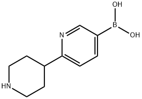 (6-(piperidin-4-yl)pyridin-3-yl)boronic acid Struktur