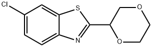 2-(1,4-dioxan-2-yl)-6-chlorobenzothiazole Struktur