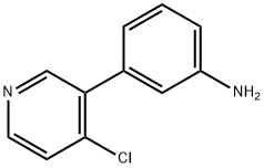4-Chloro-3-(3-aminophenyl)pyridine Struktur