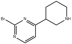 2-BROMO-4-(PIPERIDIN-3-YL)PYRIMIDINE|