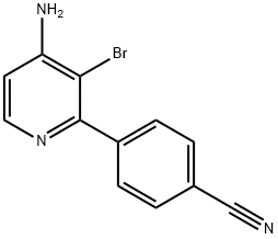 4-Amino-3-bromo-2-(4-cyanophenyl)pyridine|