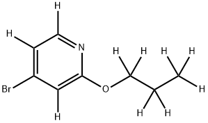 4-Bromo-2-(n-propoxy)pyridine-d10 Struktur