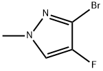 3-bromo-4-fluoro-1-methyl-1H-pyrazole Structure