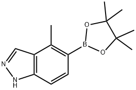 4-Methyl-1H-indazole-5-boronic acid pinacol ester Structure