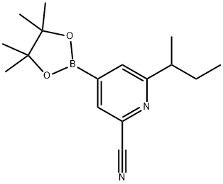 2-(sec-Butyl)-6-cyanopyridine-4-boronic acid pinacol ester|