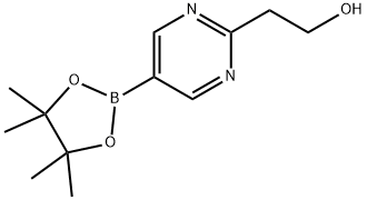 2-(5-(4,4,5,5-tetramethyl-1,3,2-dioxaborolan-2-yl)pyrimidin-2-yl)ethan-1-ol Structure