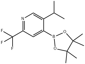 5-(iso-Propyl)-2-trifluoromethylpyridine-4-boronic acid pinacol ester Structure