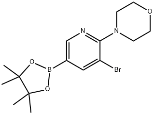 5-Bromo-6-(morpholino)pyridine-3-boronic acid pinacol ester|
