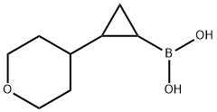 2-(4-Tetrahydropyranyl)cyclopropane boronic acid Struktur
