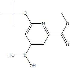 [2-(METHOXYCARBONYL)-6-(TERT-BUTOXY)PYRIDIN-4-YL]BORONIC ACID Struktur
