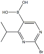 2-Bromo-4-(iso-propyl)pyrimidine-5-boronic acid Struktur