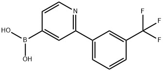 2-(3-Trifluoromethylphenyl)pyridine-4-boronic acid Struktur
