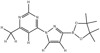 4-(methyl-d3)-6-(3-(4,4,5,5-tetramethyl-1,3,2-dioxaborolan-2-yl)-1H-pyrazol-1-yl-4,5-d2)pyrimidine-2,5-d2|