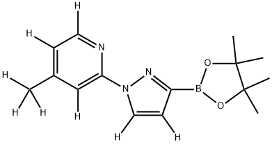 4-(methyl-d3)-2-(3-(4,4,5,5-tetramethyl-1,3,2-dioxaborolan-2-yl)-1H-pyrazol-1-yl-4,5-d2)pyridine-3,5,6-d3|