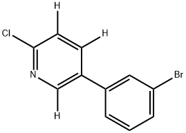 5-(3-bromophenyl)-2-chloropyridine-3,4,6-d3 Struktur