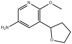 6-methoxy-5-(tetrahydrofuran-2-yl)pyridin-3-amine|