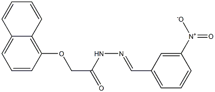 2-(naphthalen-1-yloxy)-N'-[(1E)-(3-nitrophenyl)methylidene]acetohydrazide|